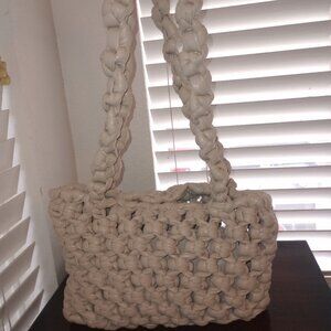 Zara Braided Woven Small Shopping Bag